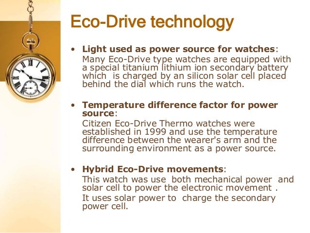 eco drive thermo