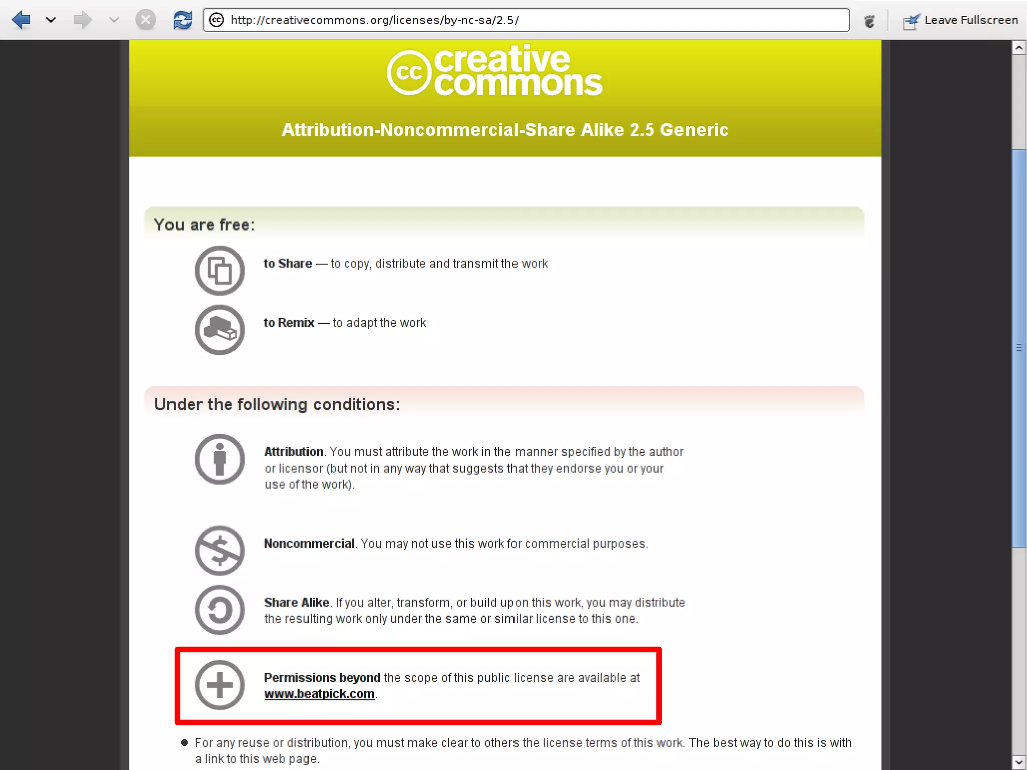 Creative Commons CC+ Examples
