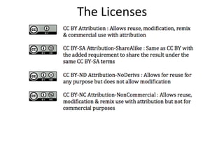 The	
  Licenses	
  
 