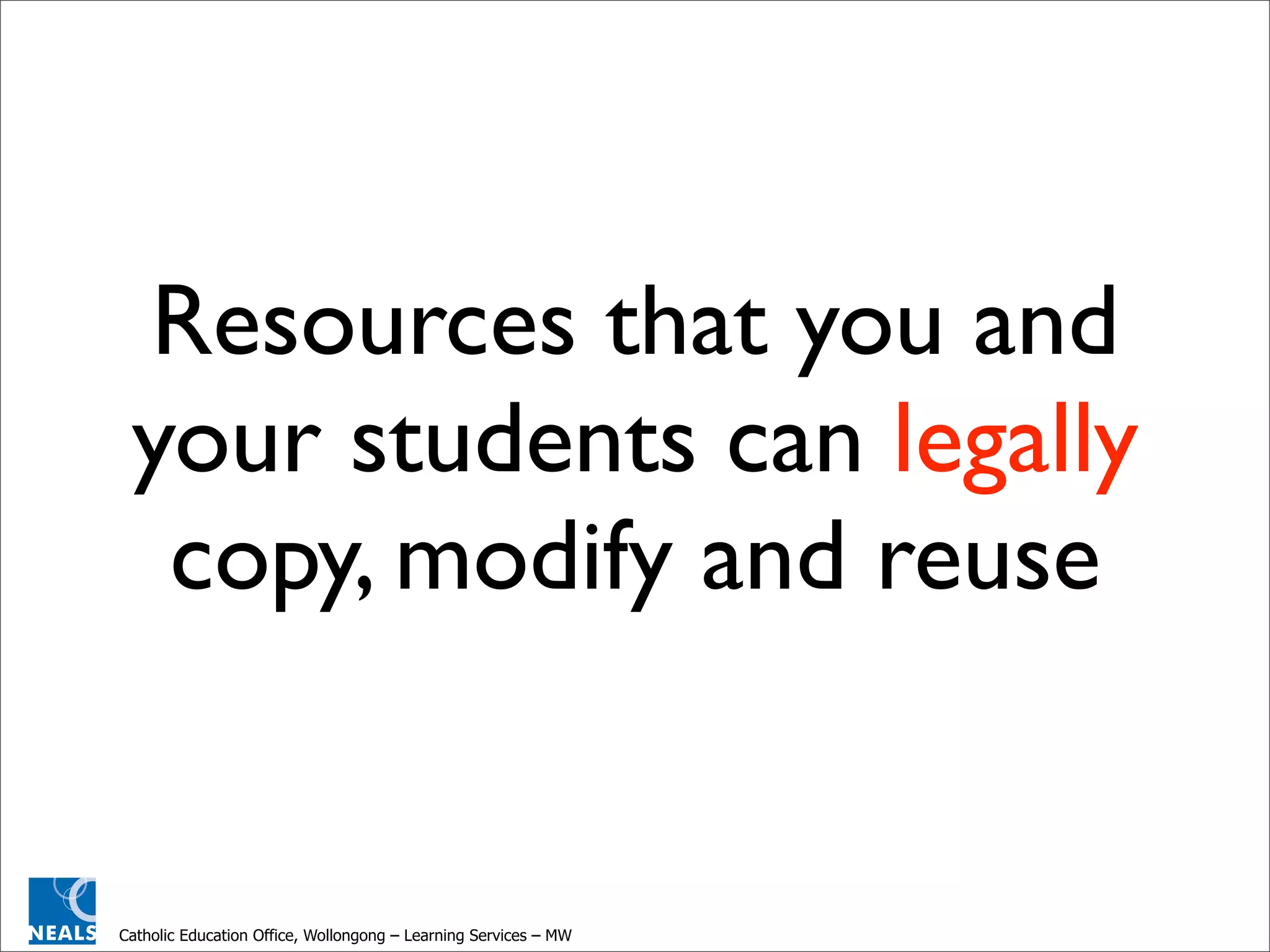 Creative Commons in our Schools