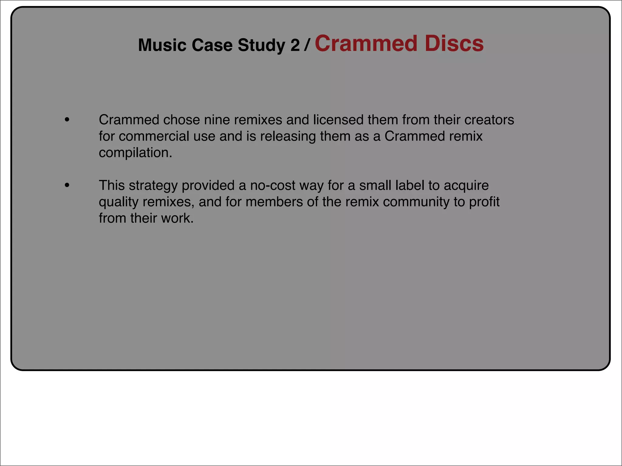 Creative Commons Presentation for the July 11, 2007 Yahoo! Creative Talk (PDF format)