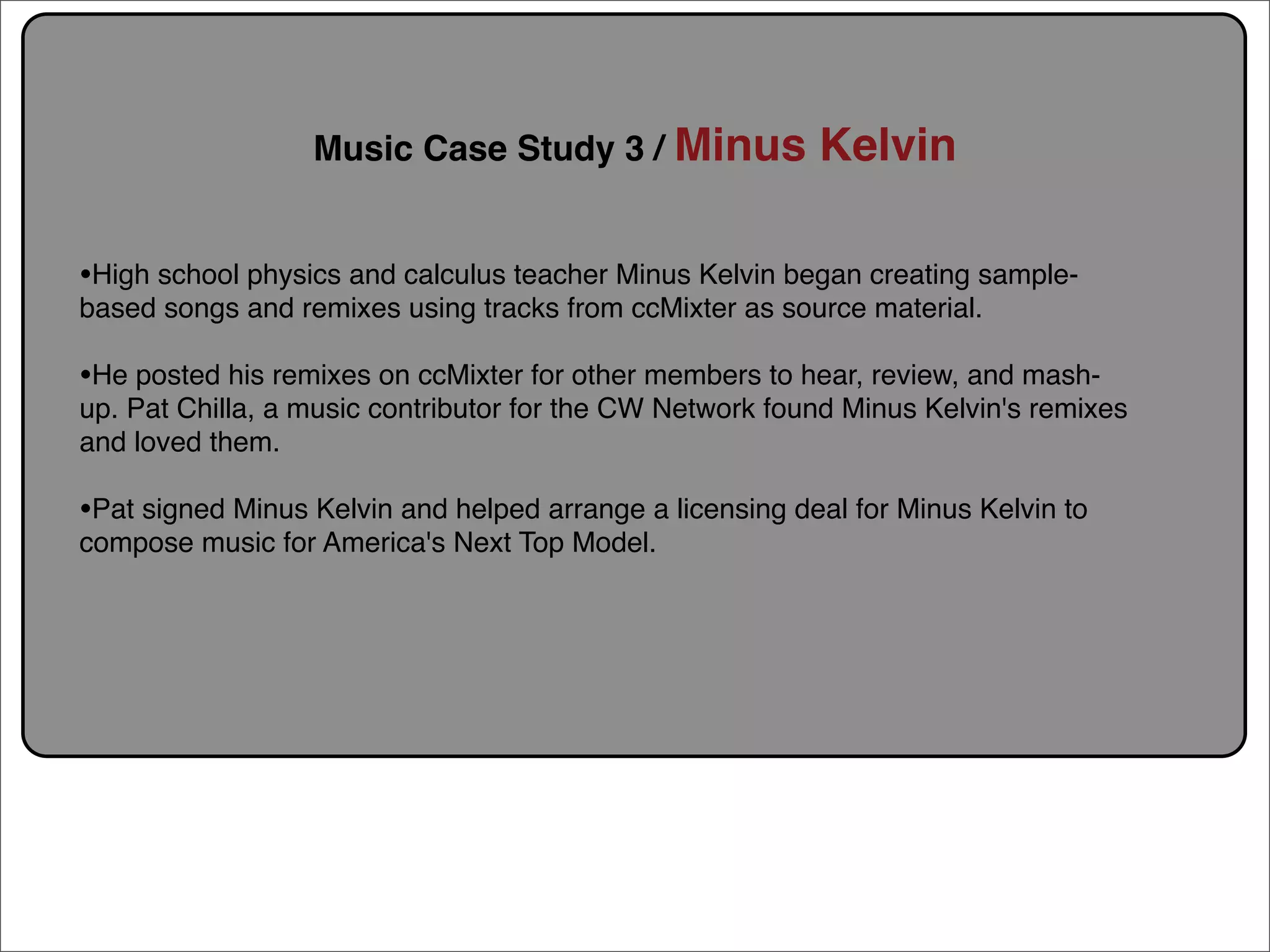 Creative Commons Presentation for the July 11, 2007 Yahoo! Creative Talk (PDF format)