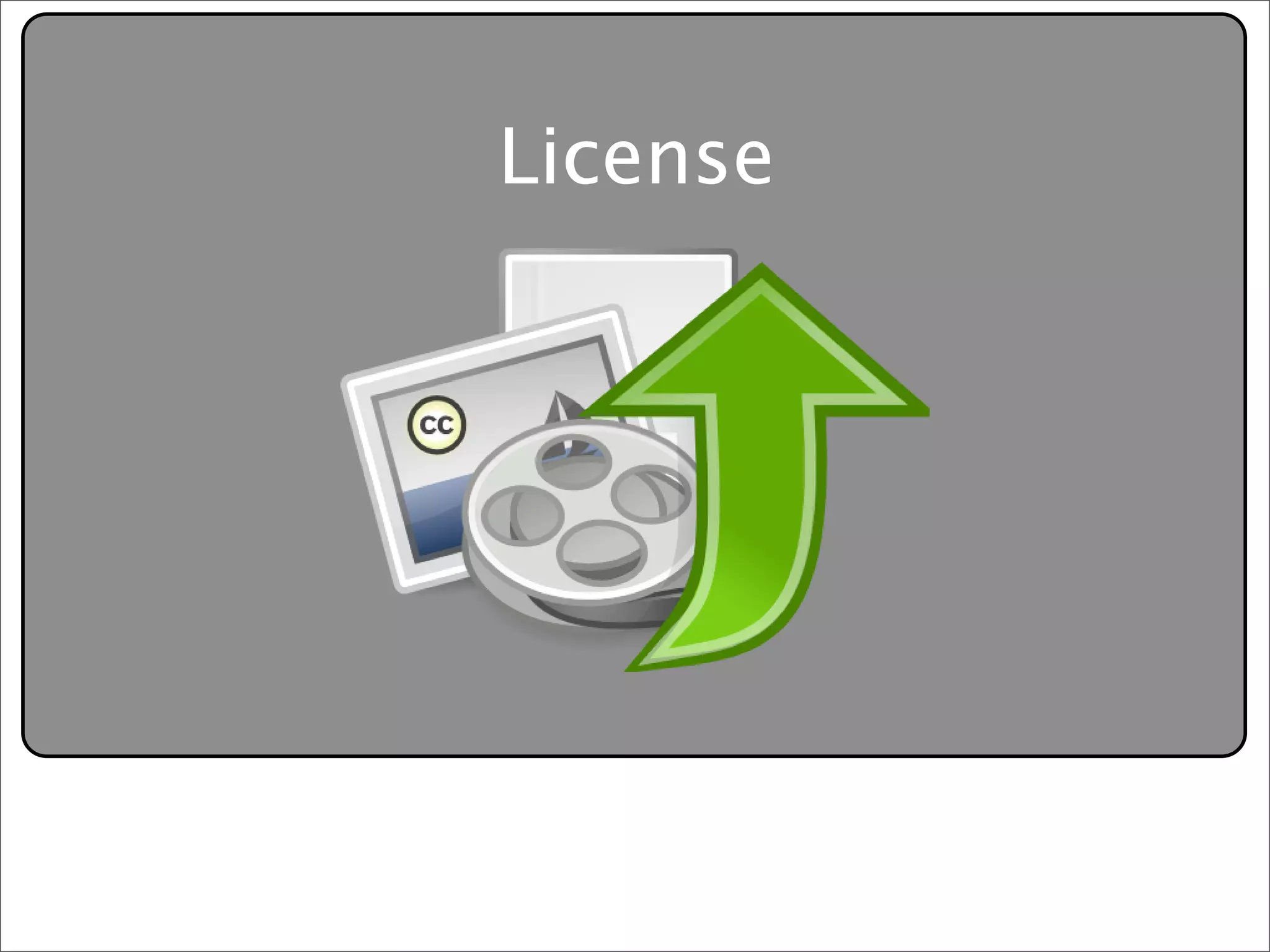 Creative Commons Presentation for the July 11, 2007 Yahoo! Creative Talk (PDF format)