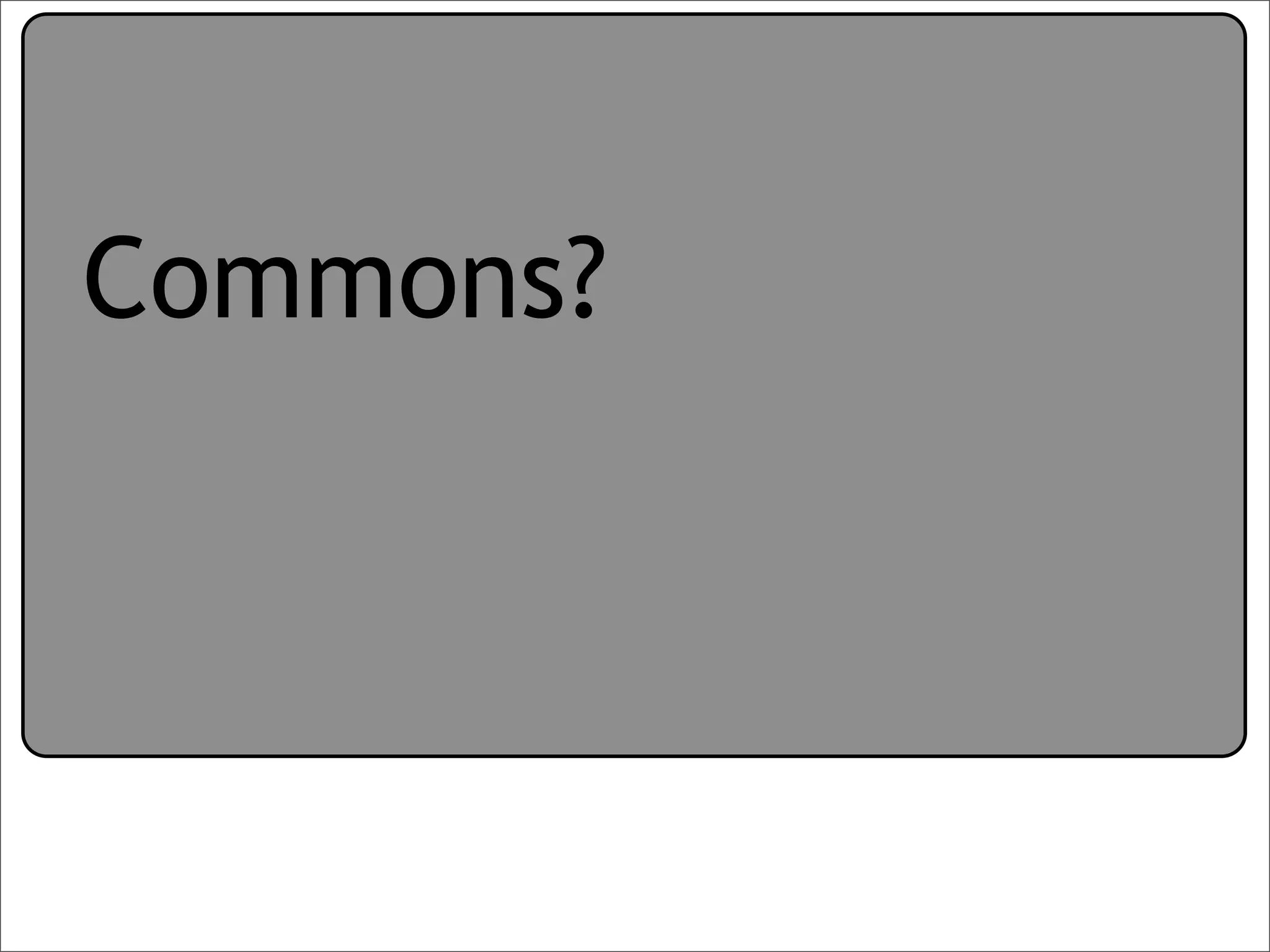 Creative Commons Presentation for the July 11, 2007 Yahoo! Creative Talk (PDF format)