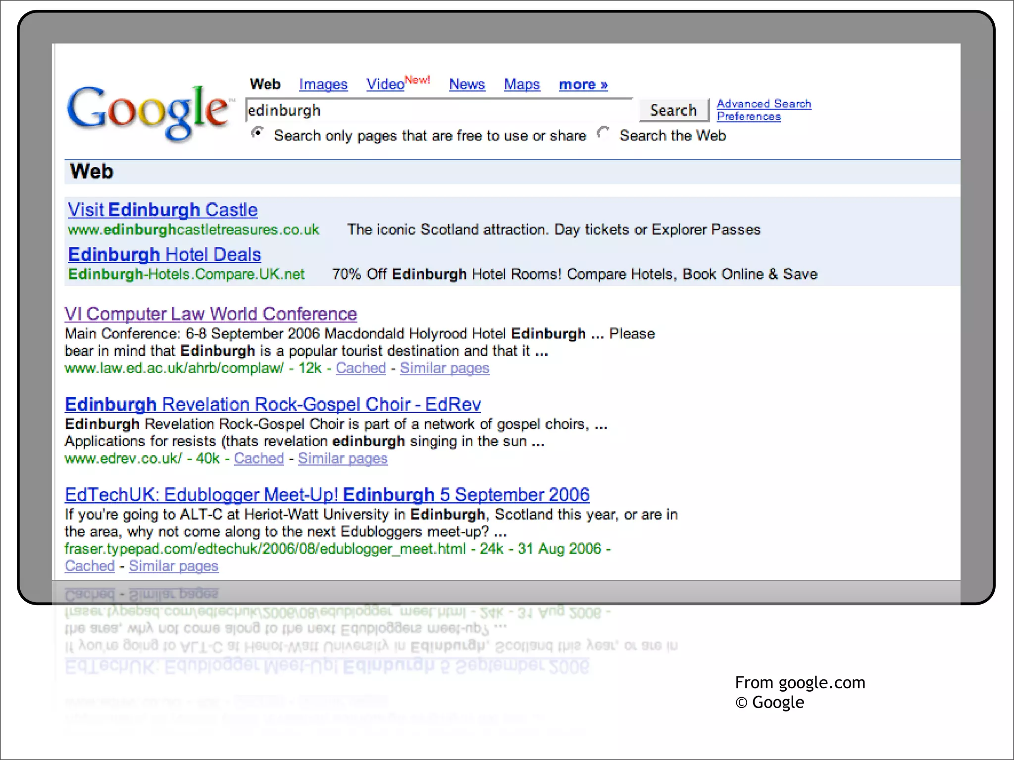 Creative Commons Presentation for the July 11, 2007 Yahoo! Creative Talk (PDF format)