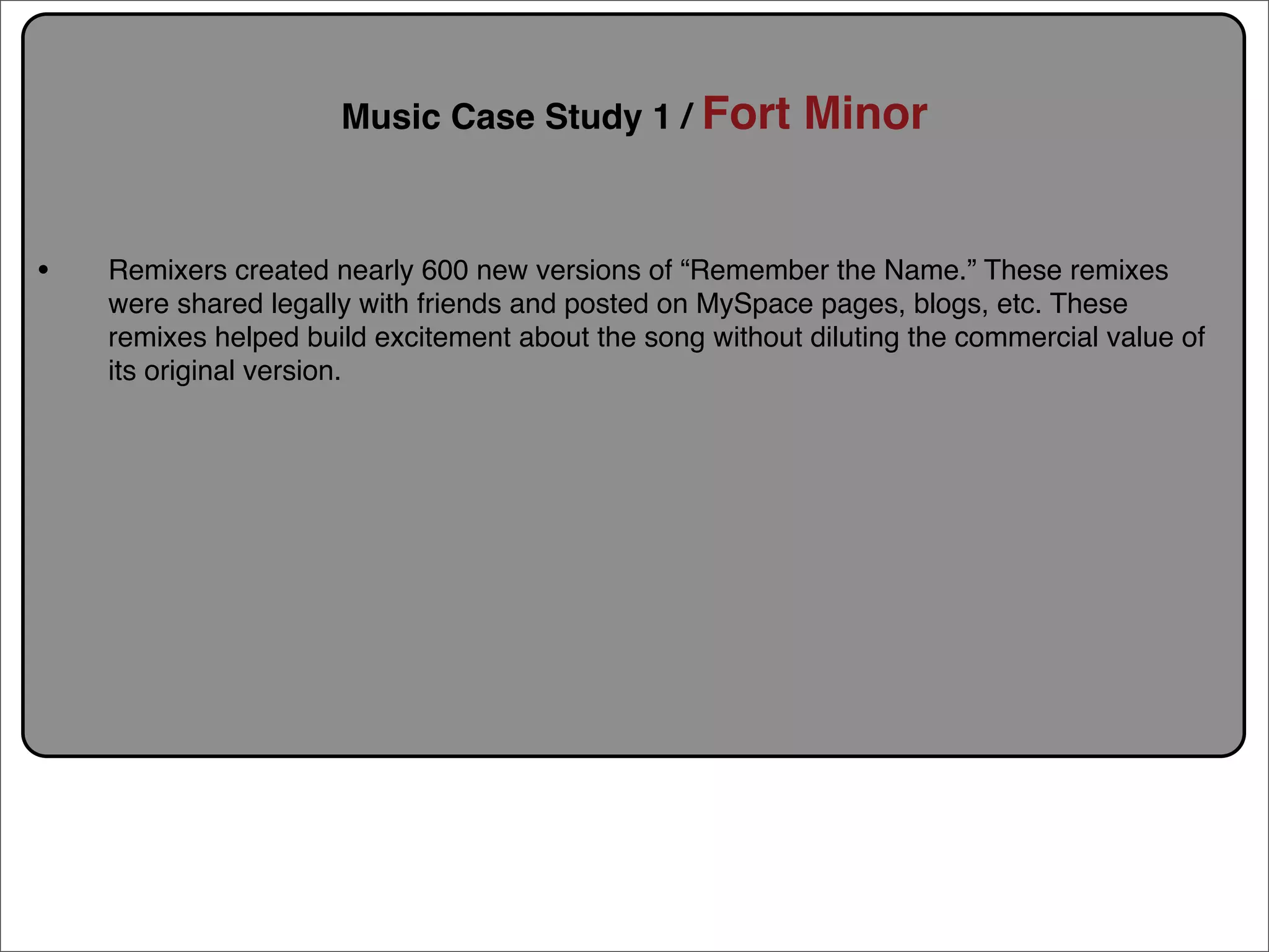 Creative Commons Presentation for the July 11, 2007 Yahoo! Creative Talk (PDF format)