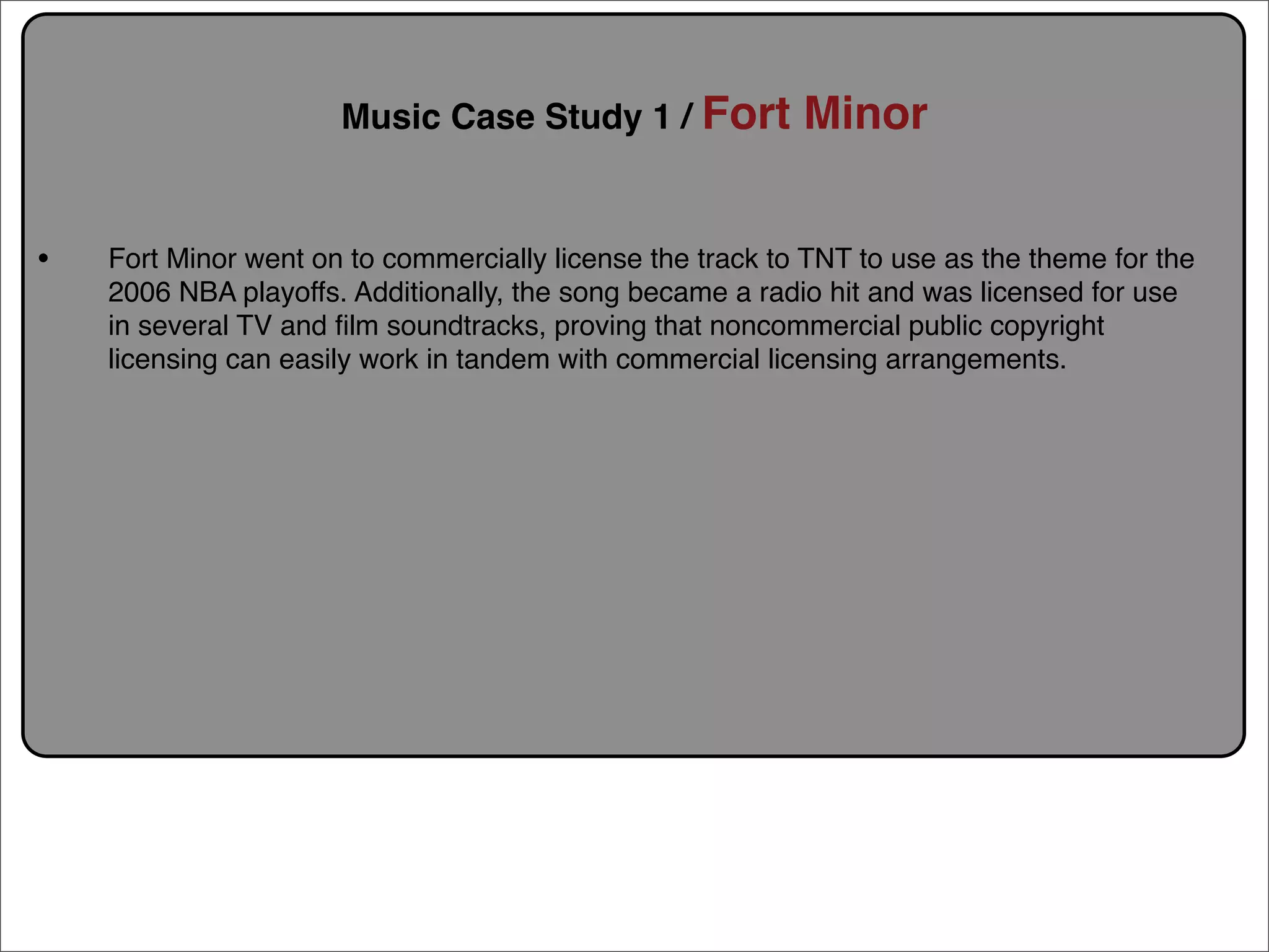 Creative Commons Presentation for the July 11, 2007 Yahoo! Creative Talk (PDF format)