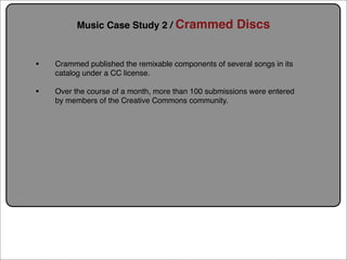 Creative Commons Presentation for the July 11, 2007 Yahoo! Creative Talk (PDF format)