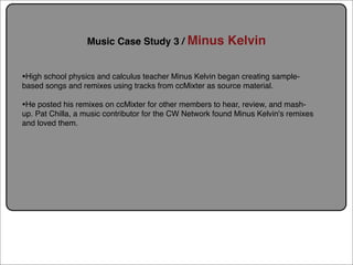 Creative Commons Presentation for the July 11, 2007 Yahoo! Creative Talk (PDF format)