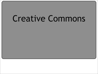 Creative Commons Presentation for the July 11, 2007 Yahoo! Creative Talk (PDF format)