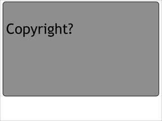 Creative Commons Presentation for the July 11, 2007 Yahoo! Creative Talk (PDF format)