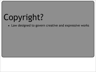 Creative Commons Presentation for the July 11, 2007 Yahoo! Creative Talk (PDF format)