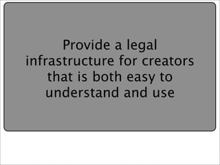 Creative Commons Presentation for the July 11, 2007 Yahoo! Creative Talk (PDF format)