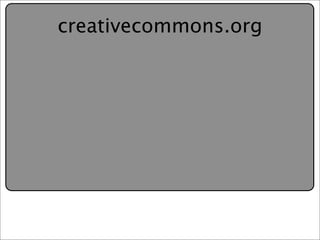 Creative Commons Presentation for the July 11, 2007 Yahoo! Creative Talk (PDF format)