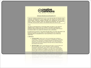 Creative Commons Presentation for the July 11, 2007 Yahoo! Creative Talk (PDF format)