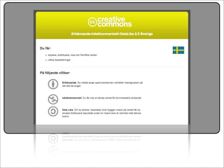 Creative Commons Presentation for the July 11, 2007 Yahoo! Creative Talk (PDF format)