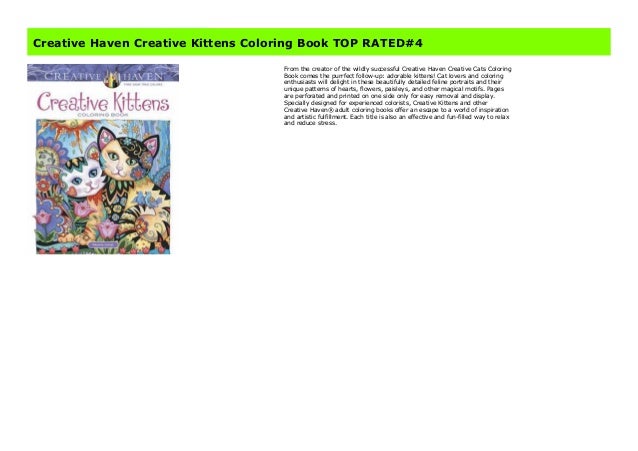 Download Creative Haven Creative Kittens Coloring Book Top Rated 4