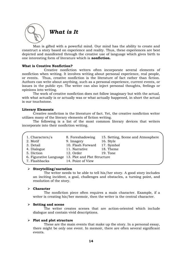 Creative Nonfiction Module 2 pdf Educational Assessment Education Creative nonfiction module 2 pdf educational assessment education
