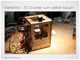 MakerBot - 3D Drucker zum selber bauen




Quelle: http://www.makerbot.com/
 