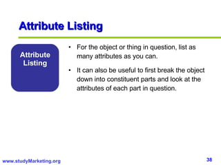 Attribute Listing ,[object Object],[object Object],Attribute Listing 