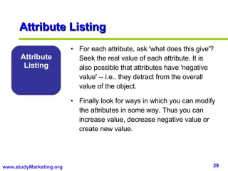 Attribute Listing ,[object Object],[object Object],Attribute Listing 