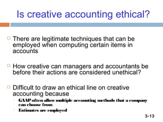 Creative accounting | PPT