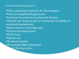 Creative Accounting | PPTX