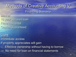 Creative accounting (1) | PPT