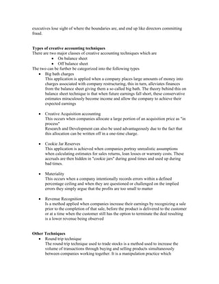 Creative accounting tutor master | PDF