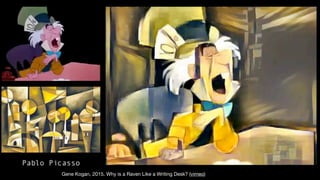 Gene Kogan, 2015. Why is a Raven Like a Writing Desk? (vimeo)
 