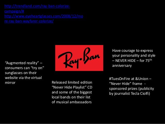 ray ban brand identity ray ban brand identity