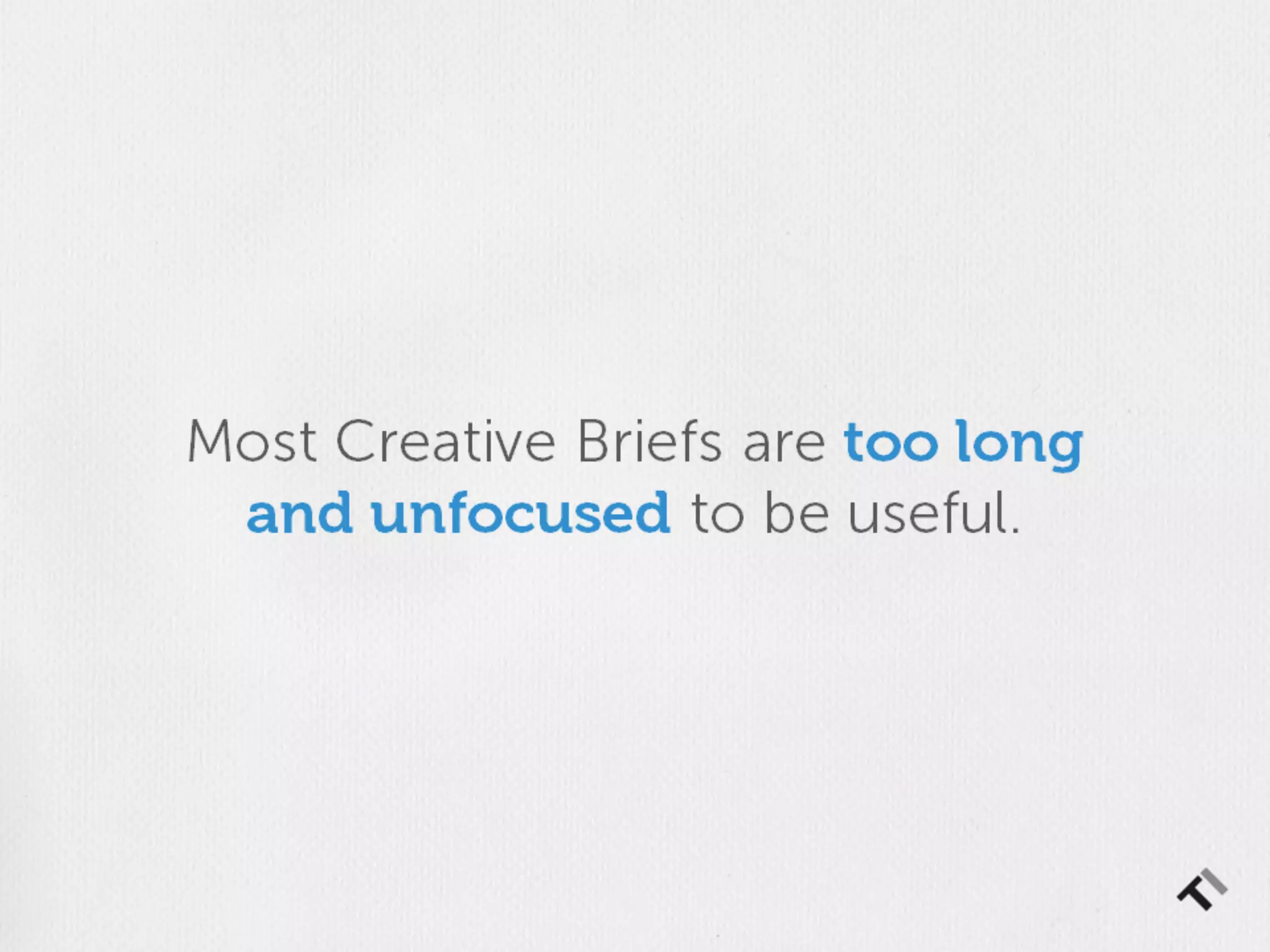 The Creative Brief: A Research Project