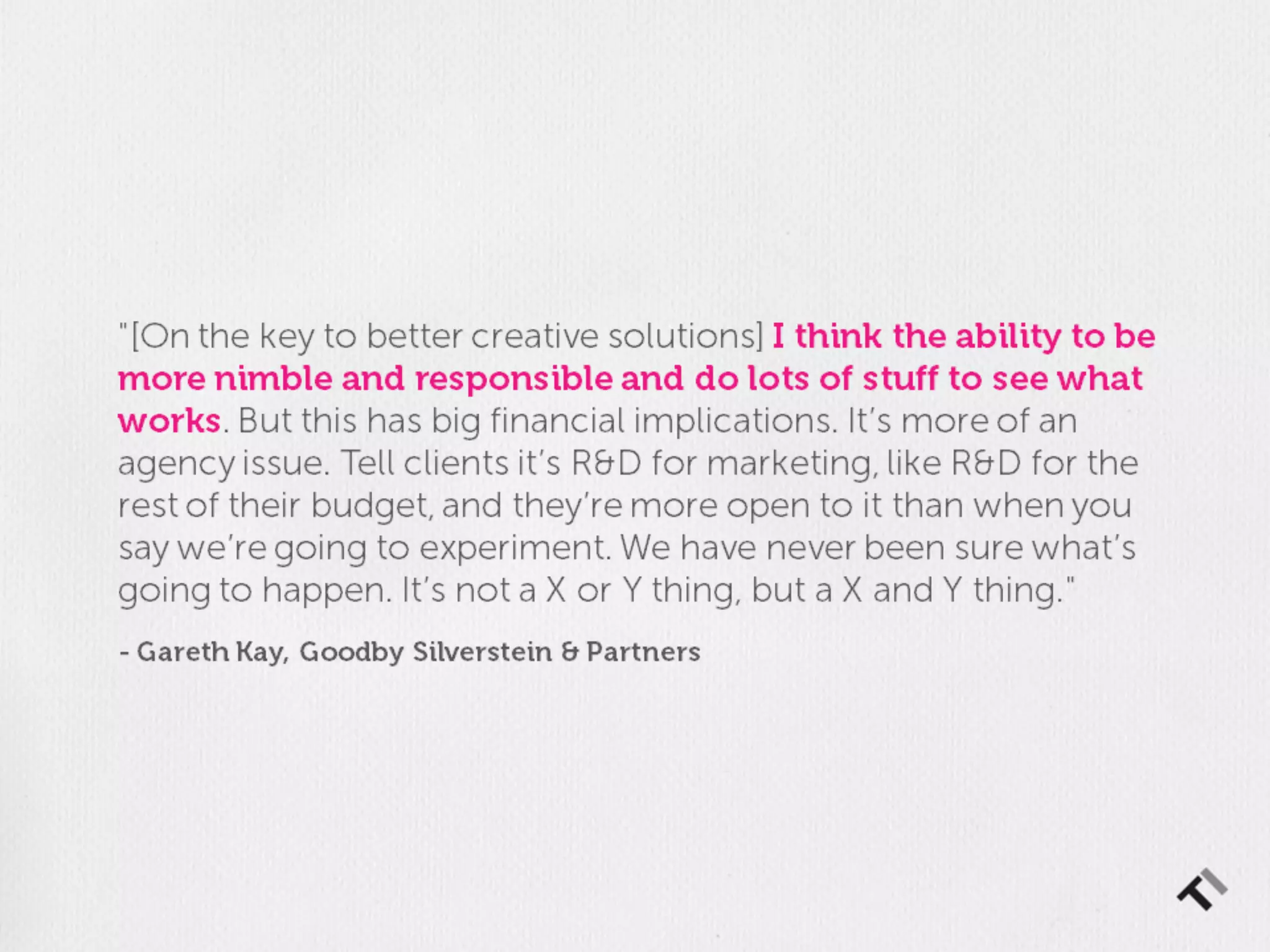 The Creative Brief: A Research Project