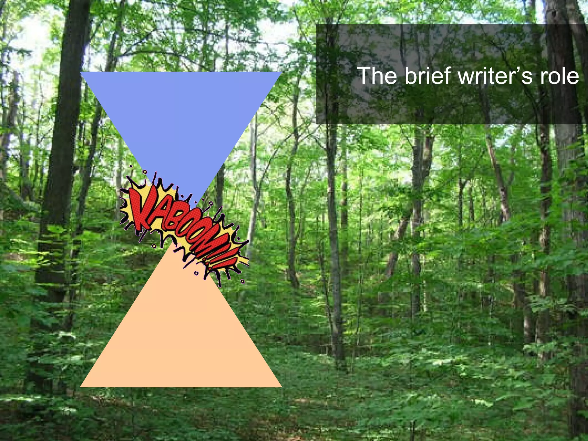 The brief writer’s role 