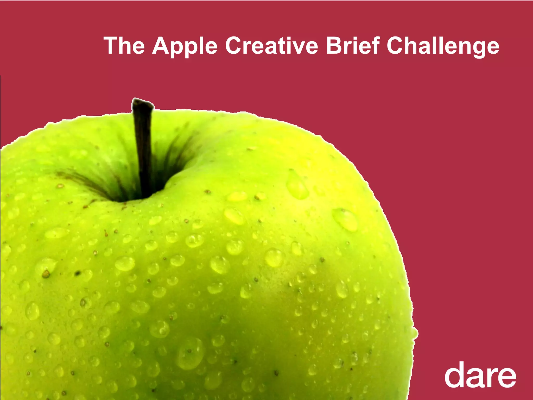 The Apple Creative Brief Challenge 