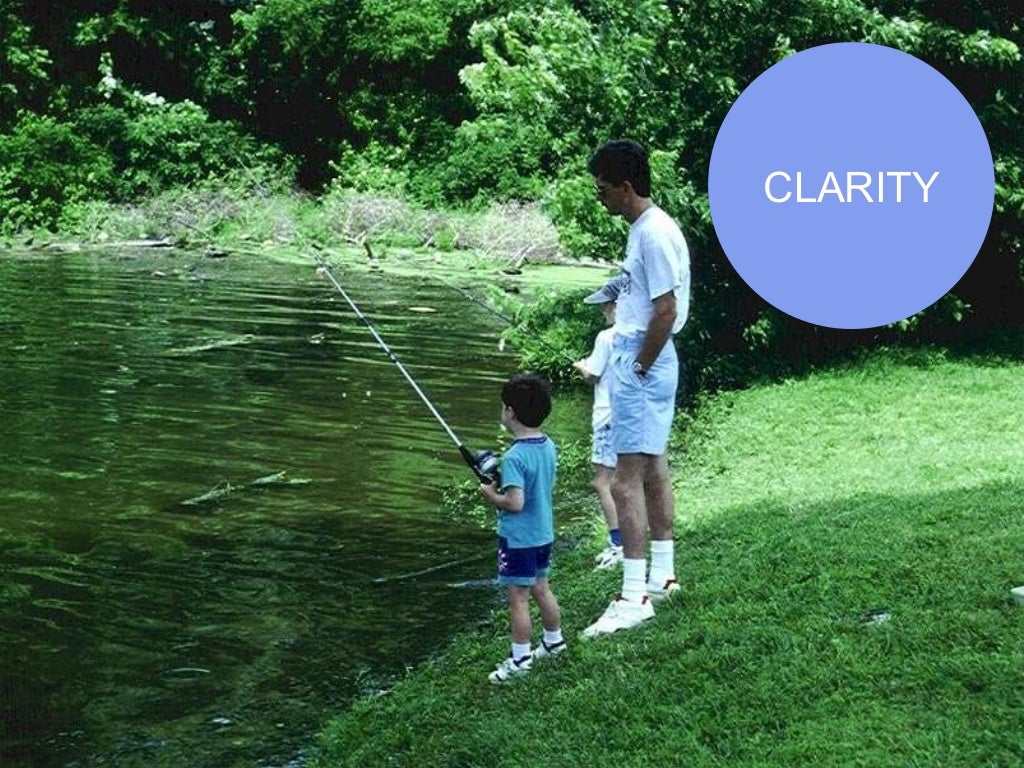 Clarity? Fishing analogy CLARITY