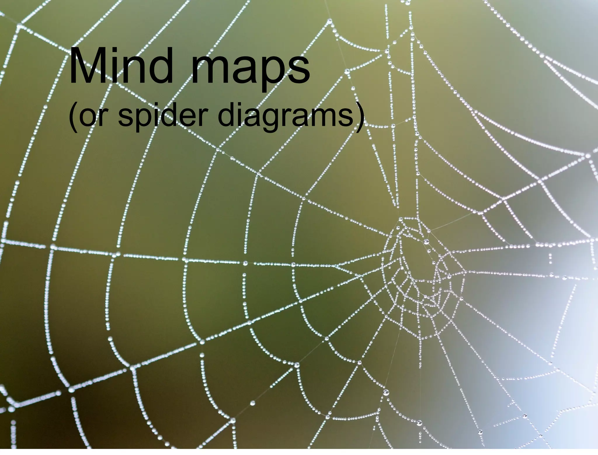 27 
Mind maps 
(or spider diagrams) 
 