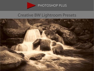 PHOTOSHOP PLUS
Creative BW Lightroom Presets
 