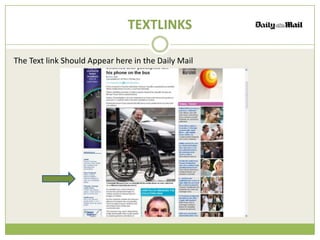 TEXTLINKS

The Text link Should Appear here in the Daily Mail
 
