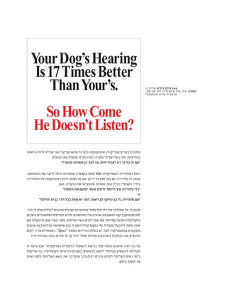 >> ‫ארה"ב‬ ,‫כלבים‬ ‫אילוף‬ 16.6
.‫ממך‬ ‫טוב‬ ‫יותר‬ 17 ‫פי‬ ‫שומע‬ ‫שלך‬ ‫הכלב‬ :‫כותרת‬
?‫מקשיב‬ ‫לא‬ ‫שהוא‬ ‫זה‬ ‫איך‬ ‫אז‬
‫הראתה‬,‫חיות‬‫אכילת‬‫כנגד‬‫צדקני‬‫מחאה‬‫גל‬‫כנגד‬‫שהתקוממה‬,‫אמריקנית‬‫בשרים‬‫מסעדת‬
:‫הצופים‬ ‫את‬ ‫שואלת‬ ‫כשהכותרת‬ ‫ומגרה‬ ‫עסיסי‬ ‫בשר‬ ‫נתח‬ ‫במודעתה‬
"?‫מבשר‬ ‫עשויות‬ ‫הן‬ ‫למה‬ ‫אז‬ ,‫חיות‬ ‫לאכול‬ ‫רע‬ ‫כך‬ ‫כל‬ ‫זה‬ ‫"אם‬
:‫המשוואה‬ ‫את‬ ‫לייצר‬ ‫היתה‬ ‫שמטרתו‬ ‫בקמפיין‬ ‫יצאה‬ ABC ‫האמריקנית‬ ‫הטלוויזיה‬ ‫רשת‬
‫הטלוויזיה‬‫של‬‫מקומה‬‫את‬‫לדמיין‬‫לצופה‬‫שגרמו‬‫כך‬‫ידי‬‫על‬‫זאת‬‫עשו‬‫הם‬.‫טלוויזיה‬‫זה‬‫אנחנו‬
:‫כגון‬ ,‫הנקודה‬ ‫את‬ ‫שהעצימו‬ ‫שאלות‬ ‫כמה‬ ‫הכיל‬ ‫הקמפיין‬ .‫בחייו‬
"?‫הספה‬ ‫את‬ ‫למקם‬ ‫איפה‬ ‫יודעים‬ ‫הייתם‬ ‫איך‬ ‫טלוויזיה‬ ‫"בלי‬
‫או‬
"?‫חולים‬ ‫בבית‬ ‫חדר‬ ‫בכל‬ ‫אחת‬ ‫יש‬ ‫למה‬ ,‫לבריאות‬ ‫מזיקה‬ ‫כך‬ ‫כל‬ ‫טלוויזיה‬ ‫"אם‬
.‫לזה‬‫זה‬‫אותן‬‫לשלוח‬‫אוהבים‬‫ואנשים‬‫באינטרנט‬‫מאוד‬‫רווח‬‫רטוריות‬‫שאלות‬‫של‬‫זה‬‫סגנון‬
‫היפנים‬‫המתאבדים‬‫הטייסים‬‫מדוע‬:‫באינטרנט‬‫אלי‬‫שהגיע‬‫ומשעשע‬‫קצר‬‫מקבץ‬‫לפניכם‬
‫אם‬ ?‫תינוקות‬ ‫שמן‬ ‫עשוי‬ ‫ממה‬ ,‫מזיתים‬ ‫עשוי‬ ‫זיתים‬ ‫שמן‬ ‫אם‬ ?‫קסדות‬ ‫חבשו‬ )‫(הקמיקזה‬
‫אנשים‬‫ארבעה‬‫מכל‬‫שחמישה‬‫נכון‬‫זה‬‫האם‬?‫קרה‬‫בעצם‬‫מה‬,‫ומצליח‬‫להיכשל‬‫מנסה‬‫אתה‬
‫לקום‬ ‫צריך‬ ‫כשממילא‬ ,"Eject" ‫כפתור‬ ‫הווידיאו‬ ‫בשלט‬ ‫יש‬ ‫למה‬ ?‫במתמטיקה‬ ‫מתקשים‬
?‫יהיו‬ ‫מעלות‬ ‫כמה‬ ,‫שניים‬ ‫פי‬ ‫קר‬ ‫יהיה‬ ‫ומחר‬ ‫מעלות‬ 0 ‫כשהיום‬ ?‫הקלטת‬ ‫את‬ ‫ולהוציא‬
‫זו‬ ‫גישה‬ ‫אבל‬ ."‫הפרסומית‬ ‫הרטורית‬ ‫"השאלה‬ ‫בגישת‬ ‫הומוריסטי‬ ‫שימוש‬ ‫ראינו‬ ‫כה‬ ‫עד‬
‫אלימות‬ ‫נגד‬ ‫הקואליציה‬ .‫ורגישים‬ ‫כואבים‬ ‫בנושאים‬ ‫דווקא‬ ‫במיוחד‬ ‫להשפיע‬ ‫מצליחה‬
‫נשים‬ ‫כלפי‬ ‫האלימות‬ ‫נושא‬ ‫את‬ ‫שקירבה‬ ‫בכך‬ ‫רבים‬ ‫גברים‬ ‫לזעזע‬ ‫הצליחה‬ ‫נשים‬ ‫כלפי‬
.‫ביתם‬ ‫לפתח‬ ‫עד‬
YourDog’sHearing
Is17TimesBetter
ThanYour’s.
SoHowCome
HeDoesn’tListen?
 