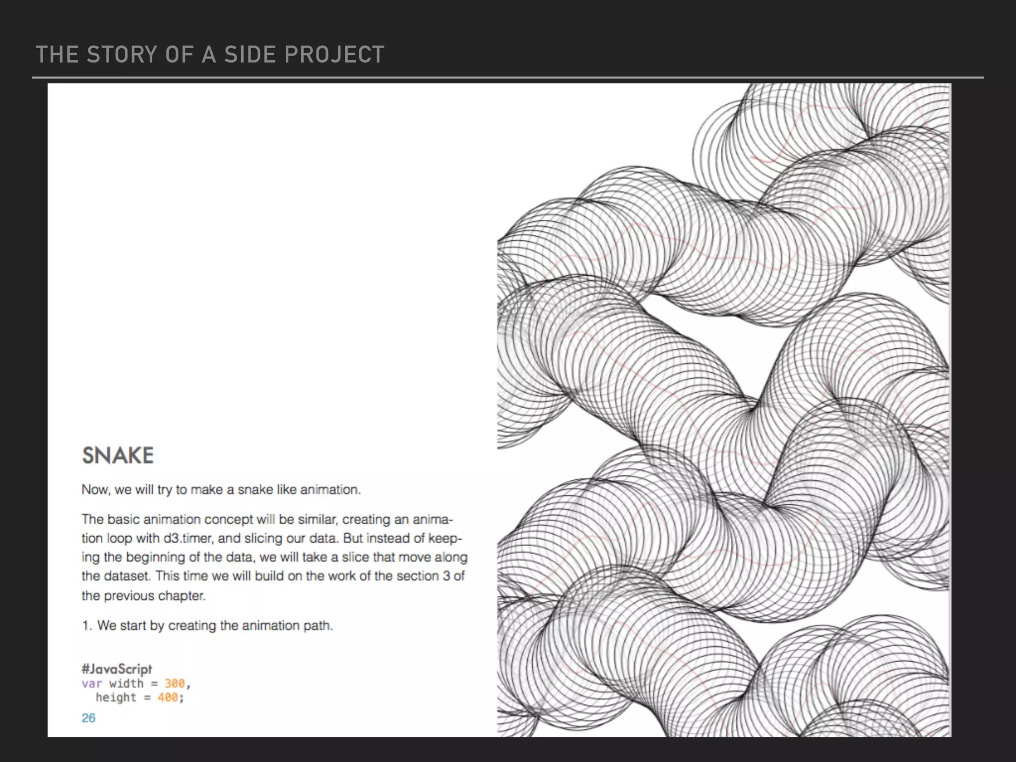 THE STORY OF A SIDE PROJECT
 