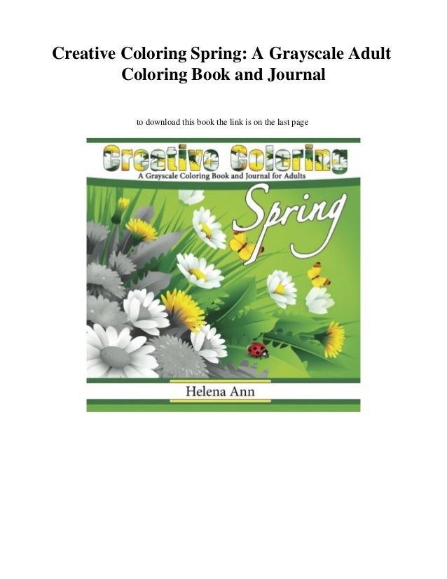 download creative coloring spring a grayscale adult