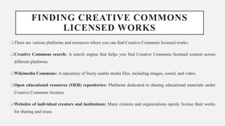 Creative Common License.pptx | Desktop Publishing | Computer Software ...