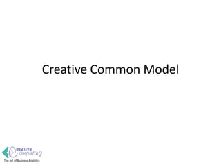 The Art of Business Analytics
Creative Common Model
 