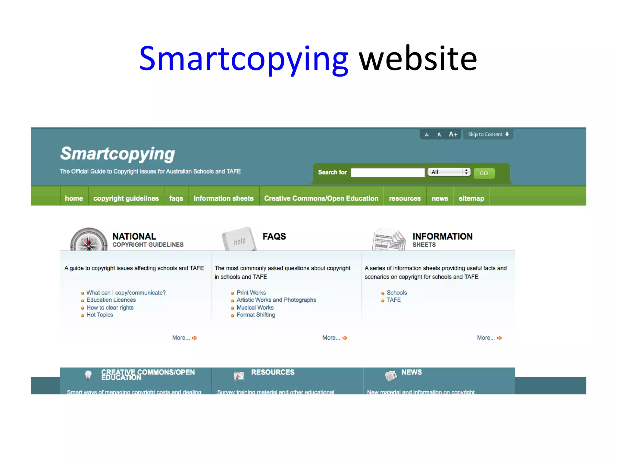 Smartcopying  website 