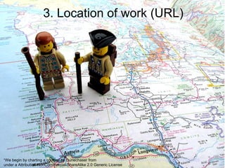 4. Specific CC license
(Make sure you are obeying the license terms!)
“Creative Commons” by Giuli-O available at
http://www.flickr.com/photos/giuli-o/3421327165/in/set-72157622801051357/
under a CC Attribution 2.0 license
 