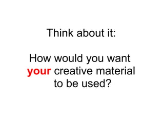 Thank you!
This presentation is licensed under a Creative Commons
Attribution-NonCommercial-ShareAlike 3.0 license.
Special thanks to all the creators of the CC-licensed resources
referenced herein who made it possible for us to build upon the
materials that they created!
For more information, visit http://creativecommons.org/
Last updated 1 May 2014
 