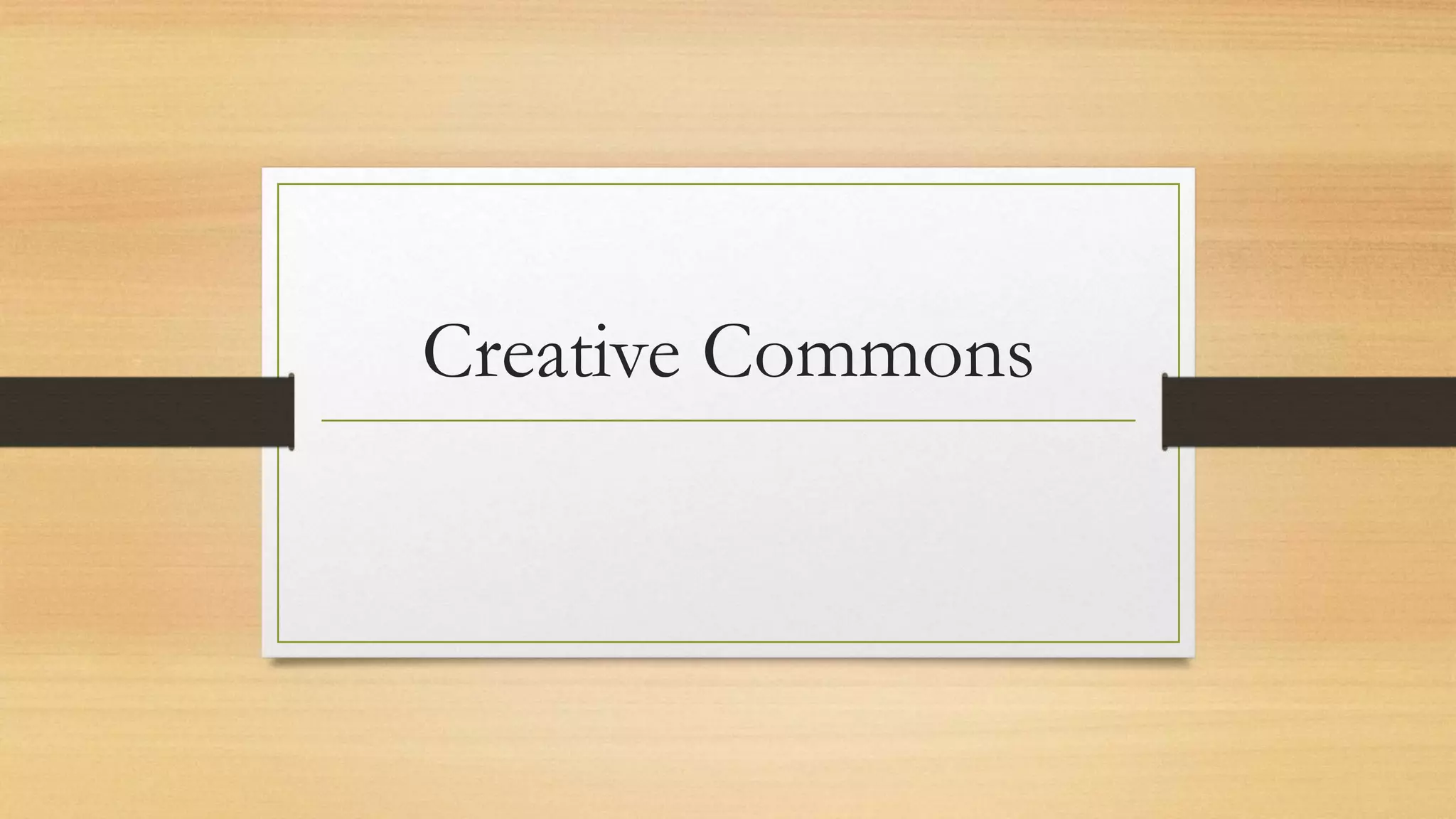 Creative Commons
 