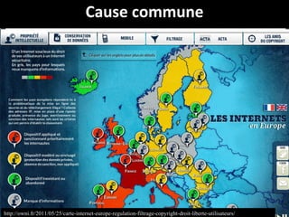 Cause commune




http://owni.fr/2011/05/25/carte-internet-europe-regulation-filtrage-copyright-droit-liberte-utilisateurs/
 