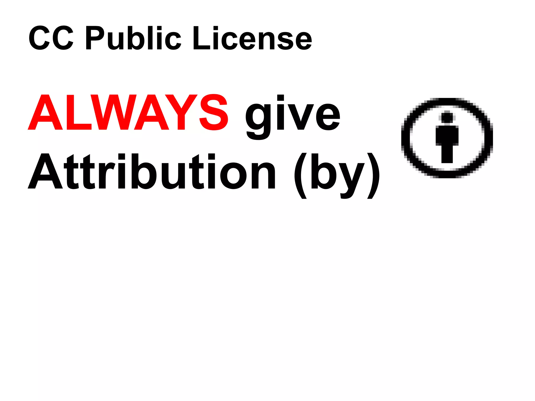 CC Public License 